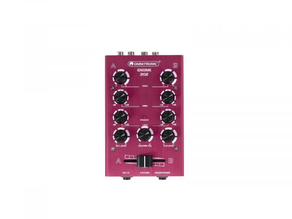 OMNITRONIC GNOME-202 Mini Mixer red