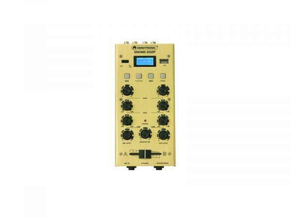 OMNITRONIC GNOME-202P Mini Mixer gold
