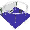 ALUTRUSS Truss set QUADLOCK 6082 circle 6.6x3.5m