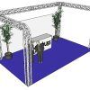 ALUTRUSS Truss set QUADLOCK 6082R U-Figure 7x4x3.5m (WxDxH)