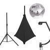 EUROLITE Set Mirror ball 30cm with stand and tripod cover black