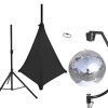 EUROLITE Set Mirror ball 50cm with stand and tripod cover black