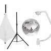 EUROLITE Set Mirror ball 30cm with stand and tripod cover white