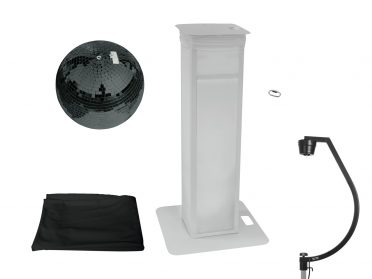 EUROLITE Set Mirror ball 50cm black with Stage Stand variable + Cover black