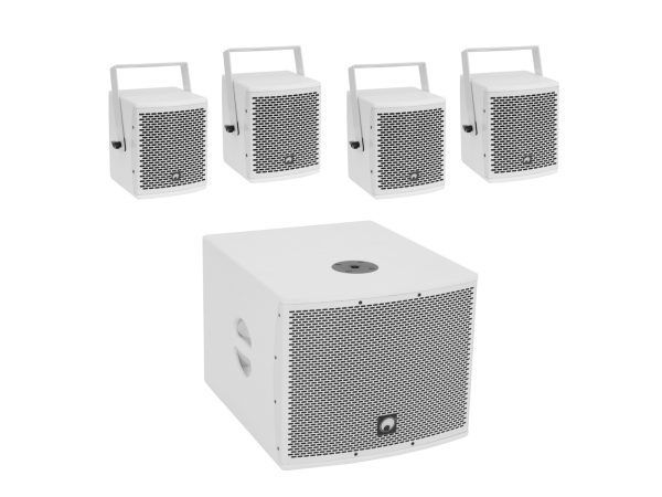 OMNITRONIC Set MOLLY-12A Subwoofer active + 4x MOLLY-6 Top 8 Ohm