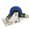 ROADINGER Swivel Castor 80mm blue with brake