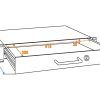 OMNITRONIC Rack Drawer with Lock 1U