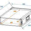 ROADINGER Rack Profi 2U 45cm