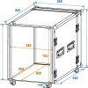 ROADINGER Rack Profi 12U 45cm with wheels