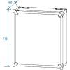 ROADINGER Rack Profi 15U 45cm with wheels