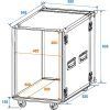 ROADINGER Rack Profi 20U 45cm with wheels