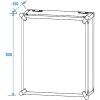 ROADINGER Rack Profi 20U 45cm with wheels