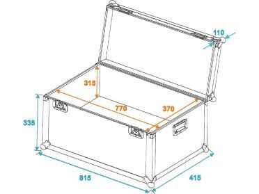 ROADINGER Universal Transport Case heavy 80x40cm