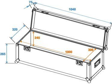 ROADINGER Universal Case Pro 100x30x30cm