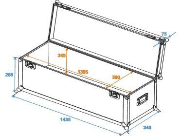 ROADINGER Universal Case Pro 140x30x30cm