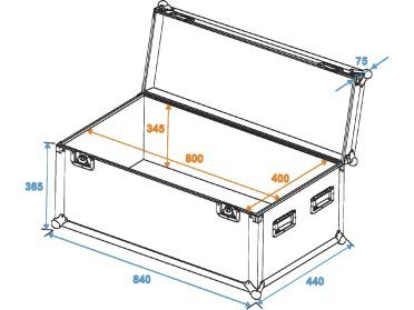 ROADINGER Universal Case Pro 80x40x40cm