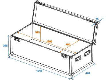 ROADINGER Universal Case Pro 100x40x40cm