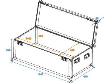 ROADINGER Universal Case Pro 140x40x40cm