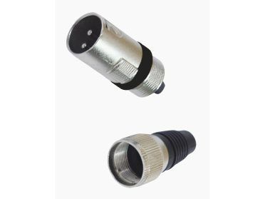 OMNITRONIC XLR plug 3pin bk 10x