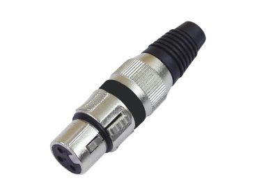 OMNITRONIC XLR socket 3pin bk 10x