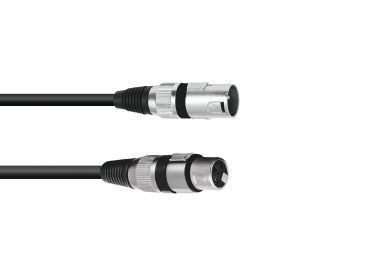 OMNITRONIC XLR cable 3pin 0.5m bk