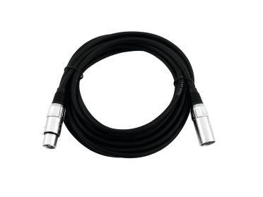 OMNITRONIC XLR cable 3pin 0.5m bk