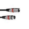 OMNITRONIC XLR cable 3pin 0.5m bk/rd