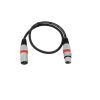 OMNITRONIC XLR cable 3pin 0.5m bk/rd