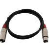 OMNITRONIC XLR cable 3pin 1.5m bk/rd