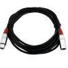 OMNITRONIC XLR cable 3pin 5m bk/rd