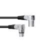 OMNITRONIC XLR cable 3pin 3m 90° bk