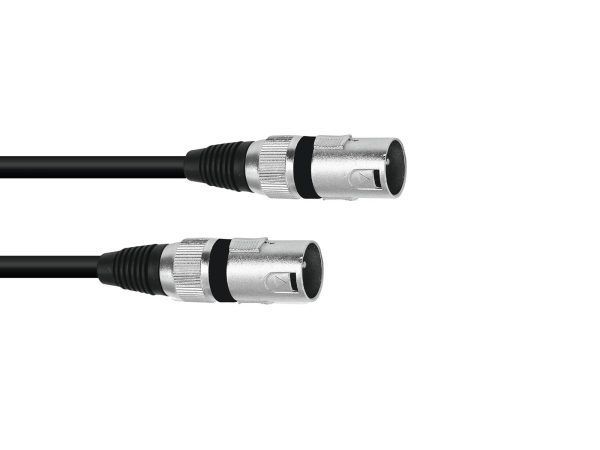 OMNITRONIC Adaptercable XLR(M)/XLR(M) 0.2m bk