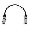 OMNITRONIC XLR cable 3pin 0.2m bk
