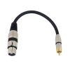 OMNITRONIC Adaptercable XLR(F)/RCA(M) 0.2m bk