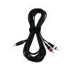 OMNITRONIC Adaptercable 3.5 Jack/2xRCA 3m bk