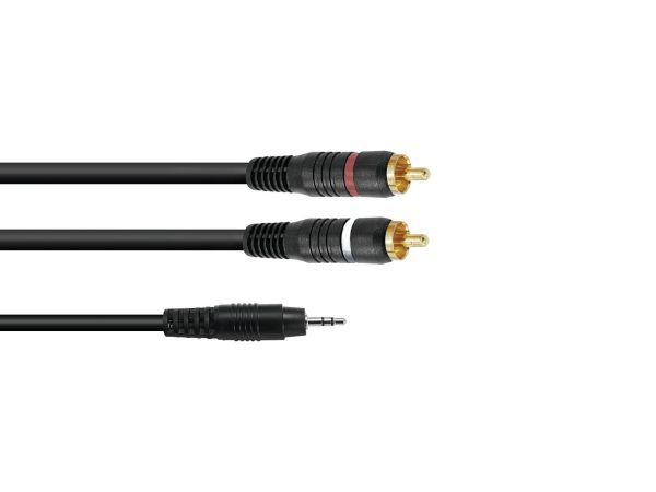 OMNITRONIC Adaptercable 3.5 Jack/2xRCA 0