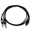 OMNITRONIC Adaptercable 3.5 Jack/2xJack 1.5m bk