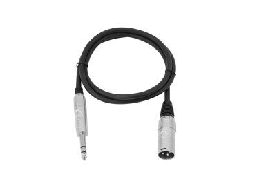 OMNITRONIC Adaptercable XLR(M)/Jack stereo 2m bk