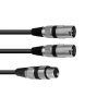 OMNITRONIC Adaptercable XLR(F)/2xXLR(M) 0