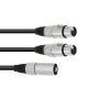 OMNITRONIC Adaptercable XLR(M)/2xXLR(F) 0