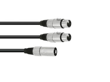 OMNITRONIC Adaptercable XLR(M)/2xXLR(F) 0
