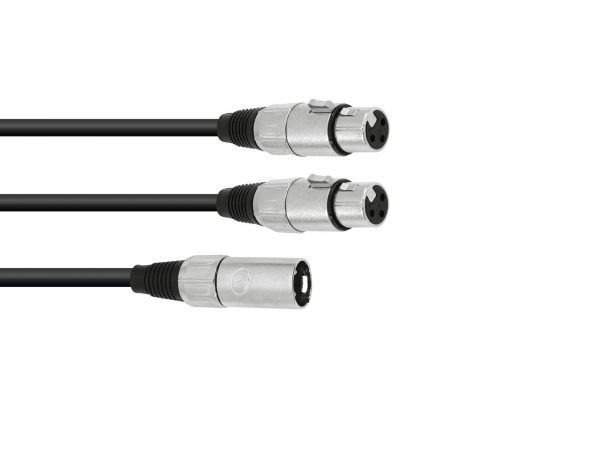 OMNITRONIC Adaptercable XLR(M)/2xXLR(F) 0