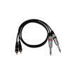 OMNITRONIC Adaptercable 2xJack/2xRCA 1m bk
