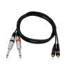 OMNITRONIC Adaptercable 2xJack/2xRCA 1.5m bk