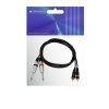 OMNITRONIC Adaptercable 2xJack/2xRCA 1.5m bk
