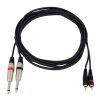 OMNITRONIC Adaptercable 2xJack/2xRCA 3m bk