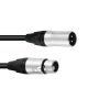 PSSO DMX cable XLR 3pin 1.5m bk Neutrik