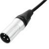 PSSO DMX cable XLR 3pin 3m bk Neutrik