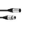 PSSO DMX cable XLR 5pin 1.5m bk Neutrik