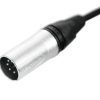 PSSO DMX cable XLR 5pin 3m bk Neutrik